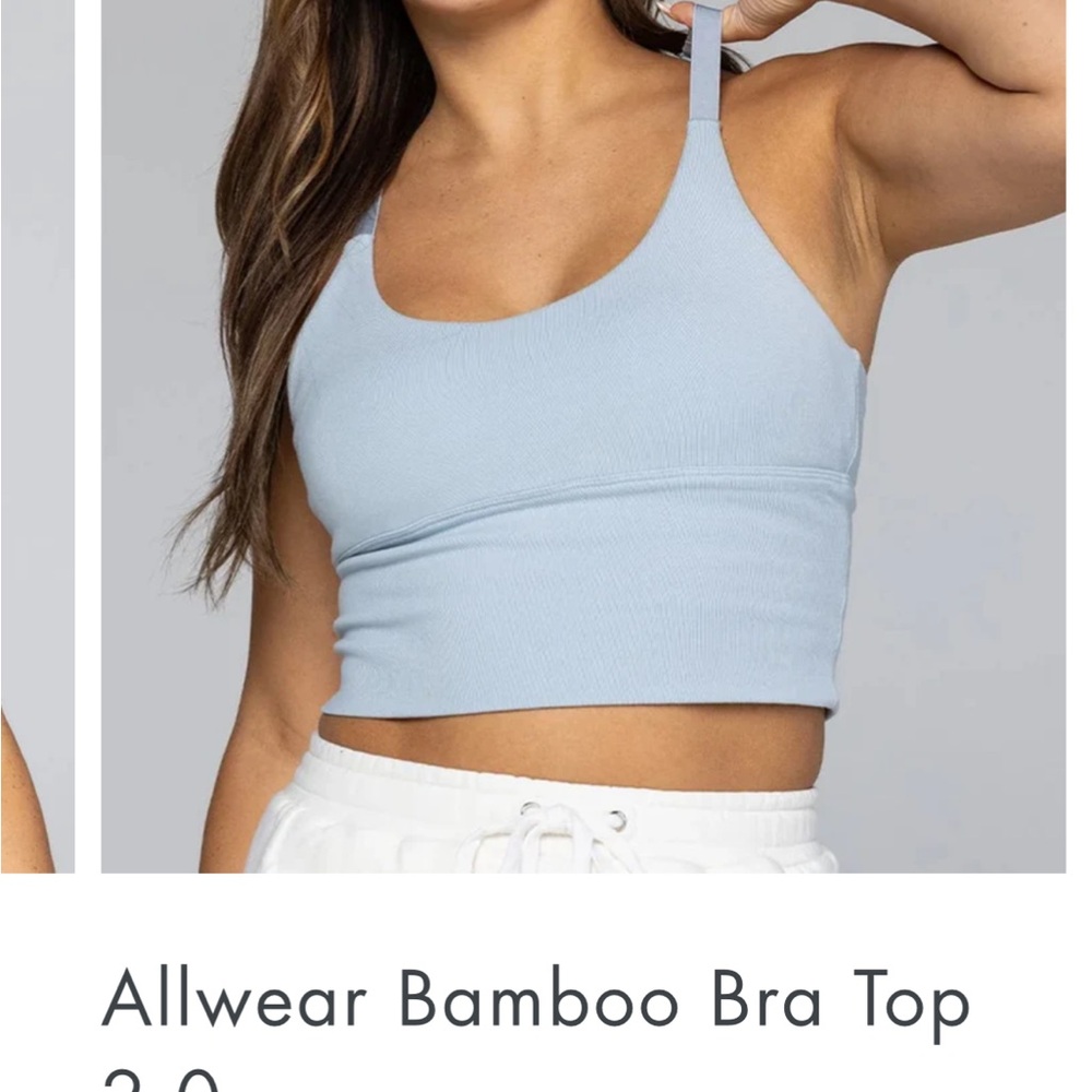 Women's Light Blue Crop Top